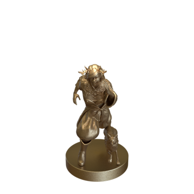 Forest Druid Running by Epic Miniatures