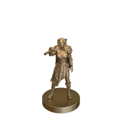 Barbarian Female Confident by Epic Miniatures
