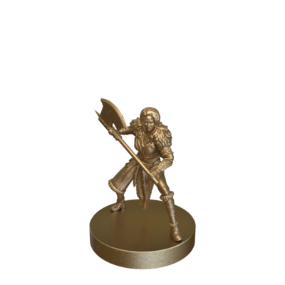 Barbarian Female Fighting by Epic Miniatures