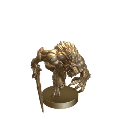 Moonfang Werewolf Swordfighter by RN Estudio