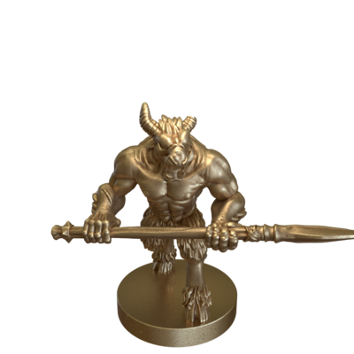 Beastman with Spear by Duncan Shadow