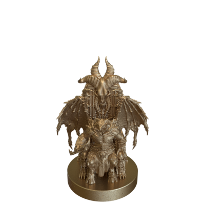 Orc Demon Lord on Throne by Epic Miniatures