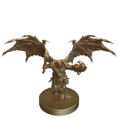 Orc Demon Lord Attacking by Epic Miniatures