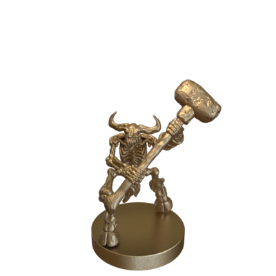 Minotaur Skeleton Hammer by Epic Miniatures