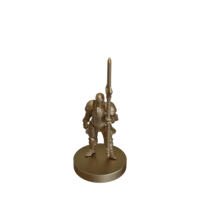 Warforged Fighter 1 With Spear by Cast N Play