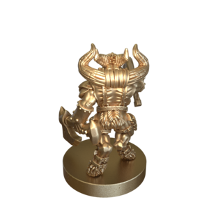 Beast Lord 1 in Premium Bronze Metal Miniature 30mm-60mm-120mm Scale by Duncan Shadow
