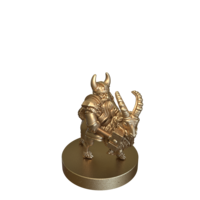 Dwarf With Hammer Riding Goat 2 by Epic Miniatures