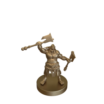 Orc with Double Axe by Roleplaying Miniatures