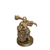 Female Dwarf with Shield and Club  by mz4250