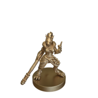 Female Lizard Monk with Staff by Epic Miniatures