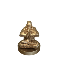 Monk Meditating  by Onmioji
