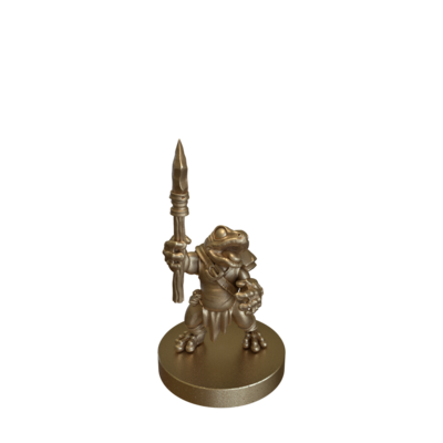 Beast Lord 1 in Premium Bronze Metal Miniature 30mm-60mm-120mm Scale by Duncan Shadow