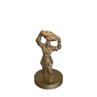 Giant Stone Giant With Rock  by Print N Paint Miniatures