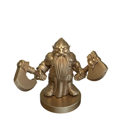 Dwarf Berserker with dual axes by Duncan Shadow