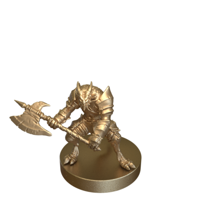 Dragonborn Warrior with Axe by Epic Miniatures