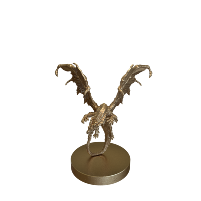 Yellow Dragon Flying by Epic Miniatures