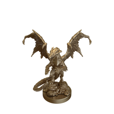 Yellow Dragon Standing by Epic Miniatures