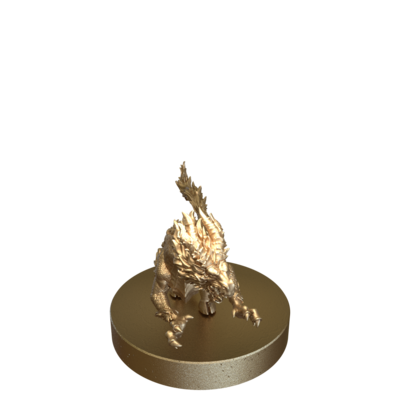 Qilin White Dragon Horse Attacking by Epic Miniatures
