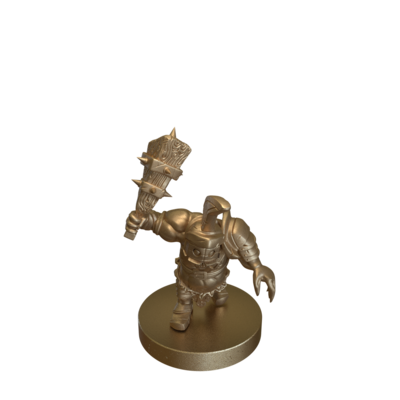 Ogre Gladiator Attacking by Epic Miniatures