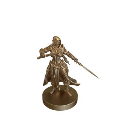 Dark Elf Rogue Attacking by Epic Miniatures