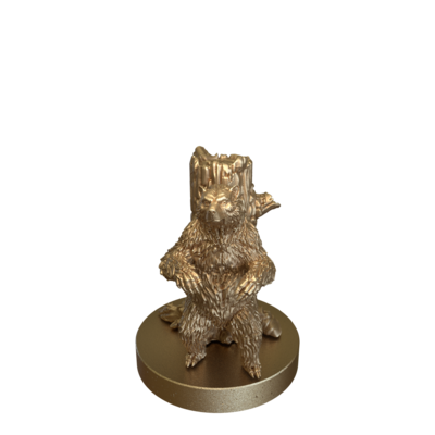 Grizzly Bear Tree Stump by Epic Miniatures
