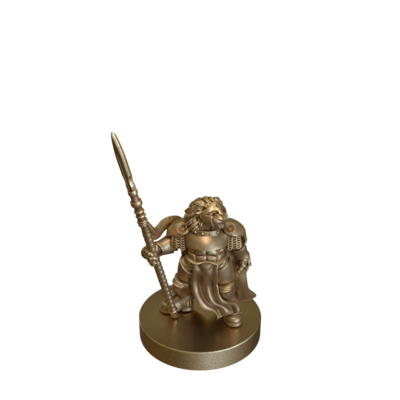 Lion Knight with Spear 1 by Duncan Shadow