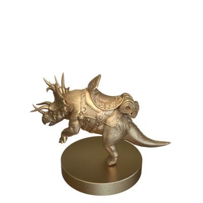 Triceratops Mount Attacking by Epic Miniatures