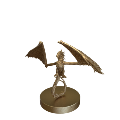 Wood Wyvern Flying by Epic Miniatures