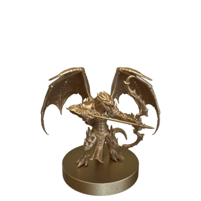 Flying Dragonborn Archer by Epic Miniatures