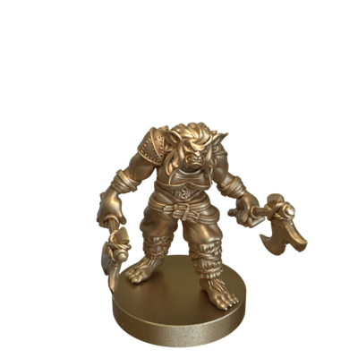 Bugbear Barbarian by Roleplaying Miniatures