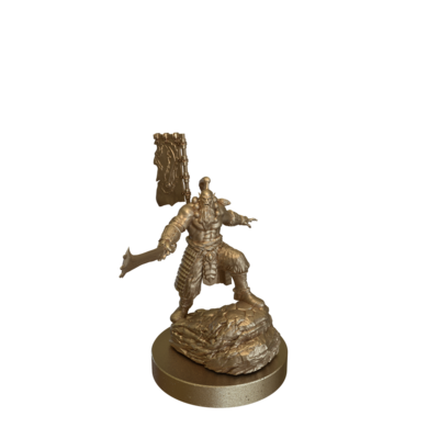 Orc Blade Master Commanding by Epic Miniatures