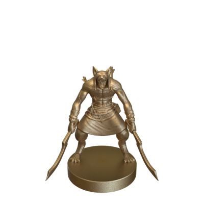 Catfolk Egyptian Undying Warrior by Epic Miniatures