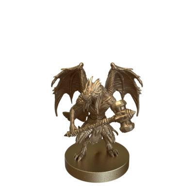 Draconic Demon Blue Hammer by Epic Miniatures