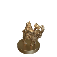 Dwarf With Hammer Riding Goat 3 by TytanTroll Miniatures