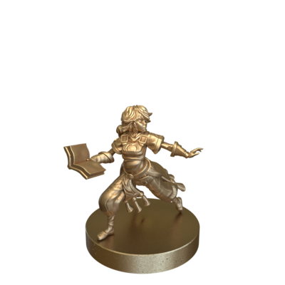 Half Gnome Mage Book by Epic Miniatures