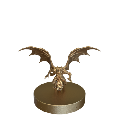 Draconic Demon Red Breath Attack by Epic Miniatures