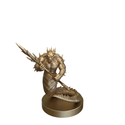 Fire Salamander Spear by Epic Miniatures