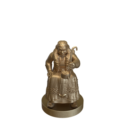 Fire Dwarf Female Cooking by Epic Miniatures