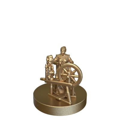 Villager Female Spinner by Epic Miniatures
